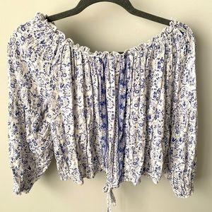 Hollister off the shoulder crop top